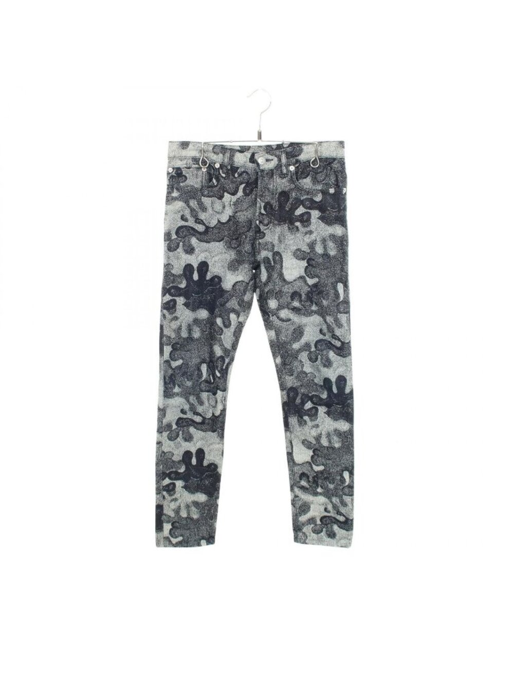 Dior Denim Pants Peter Doig Camouflage Black Cotton